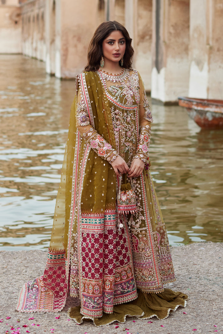 Qalamqar olive wedding edition ( Rameesha - Qalamkar )