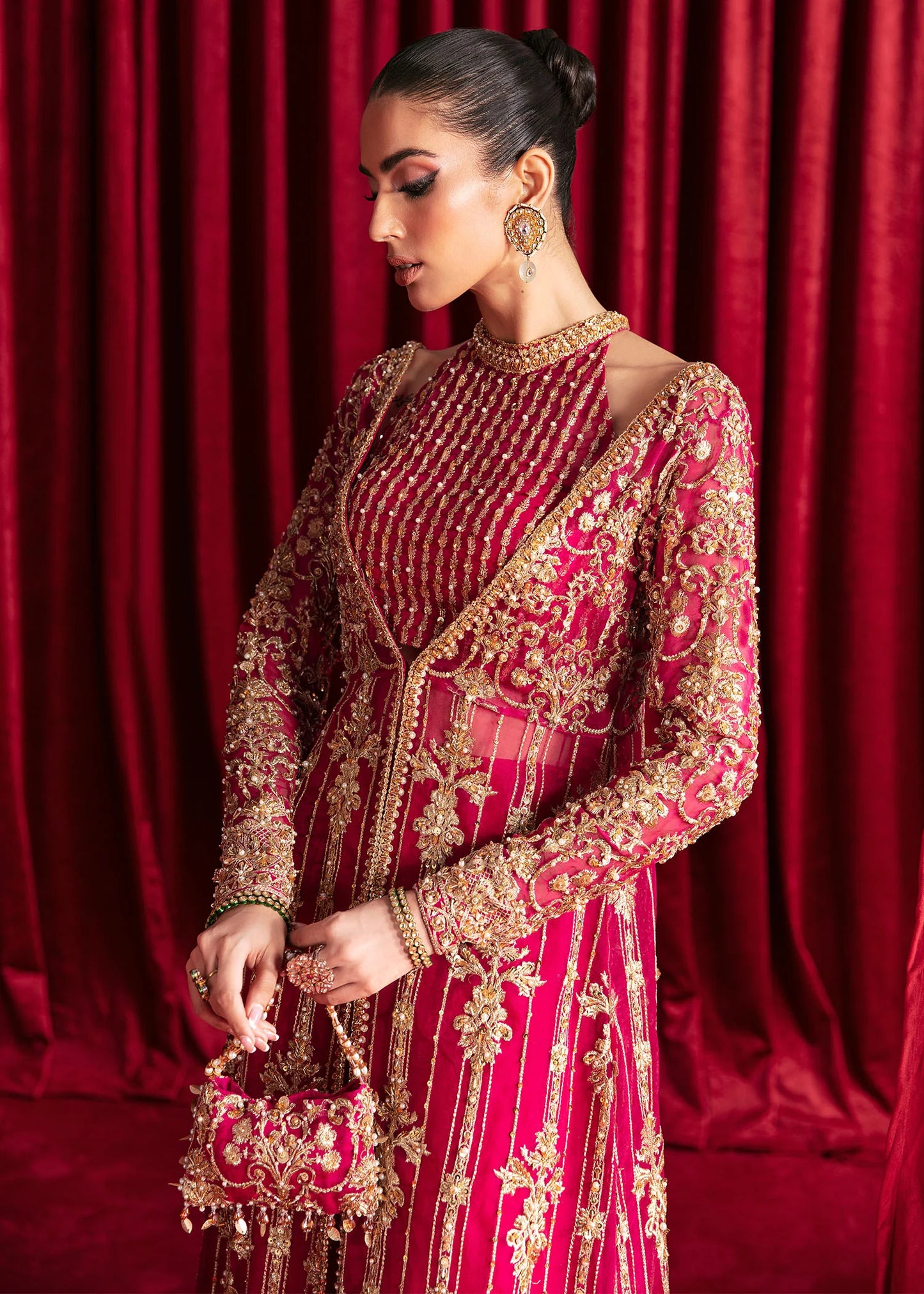 Kanwal Malik - HANIYA , Woman Wedding Maxi Dress , Woman Mehndi Dress , Woman wedding Lehnga Choli