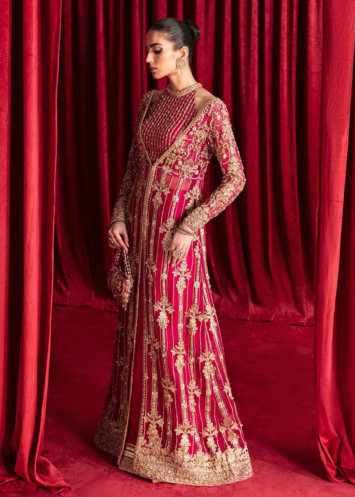 Kanwal Malik - HANIYA , Woman Wedding Maxi Dress , Woman Mehndi Dress , Woman wedding Lehnga Choli