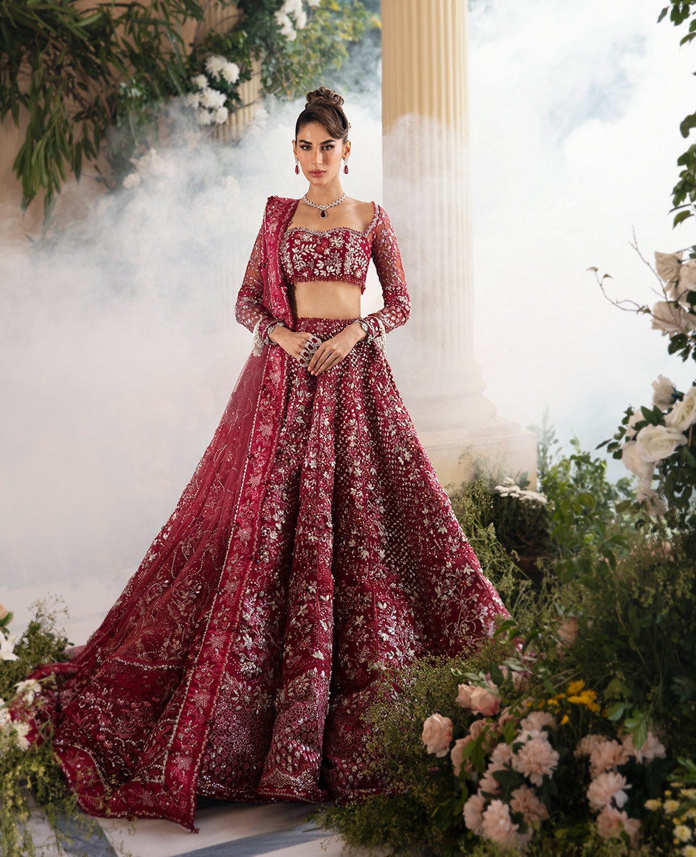 Pakistani Indian Barat Walima Wedding Dress ,  Embroidered Lehenga choli , Bridal Outfit