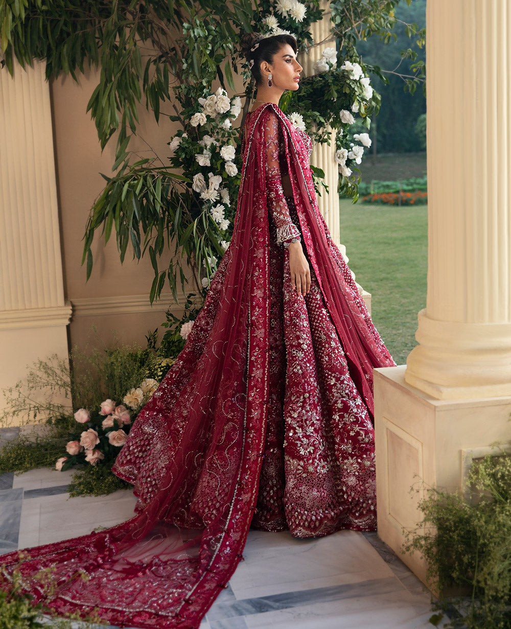 Pakistani Indian Barat Walima Wedding Dress ,  Embroidered Lehenga choli , Bridal Outfit