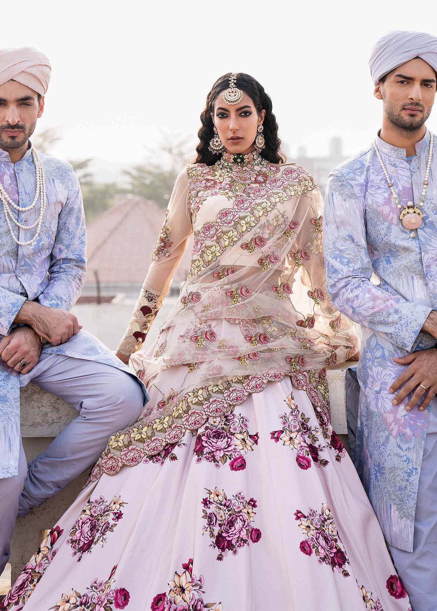 Woman Bridal Embroidered  Lehenga