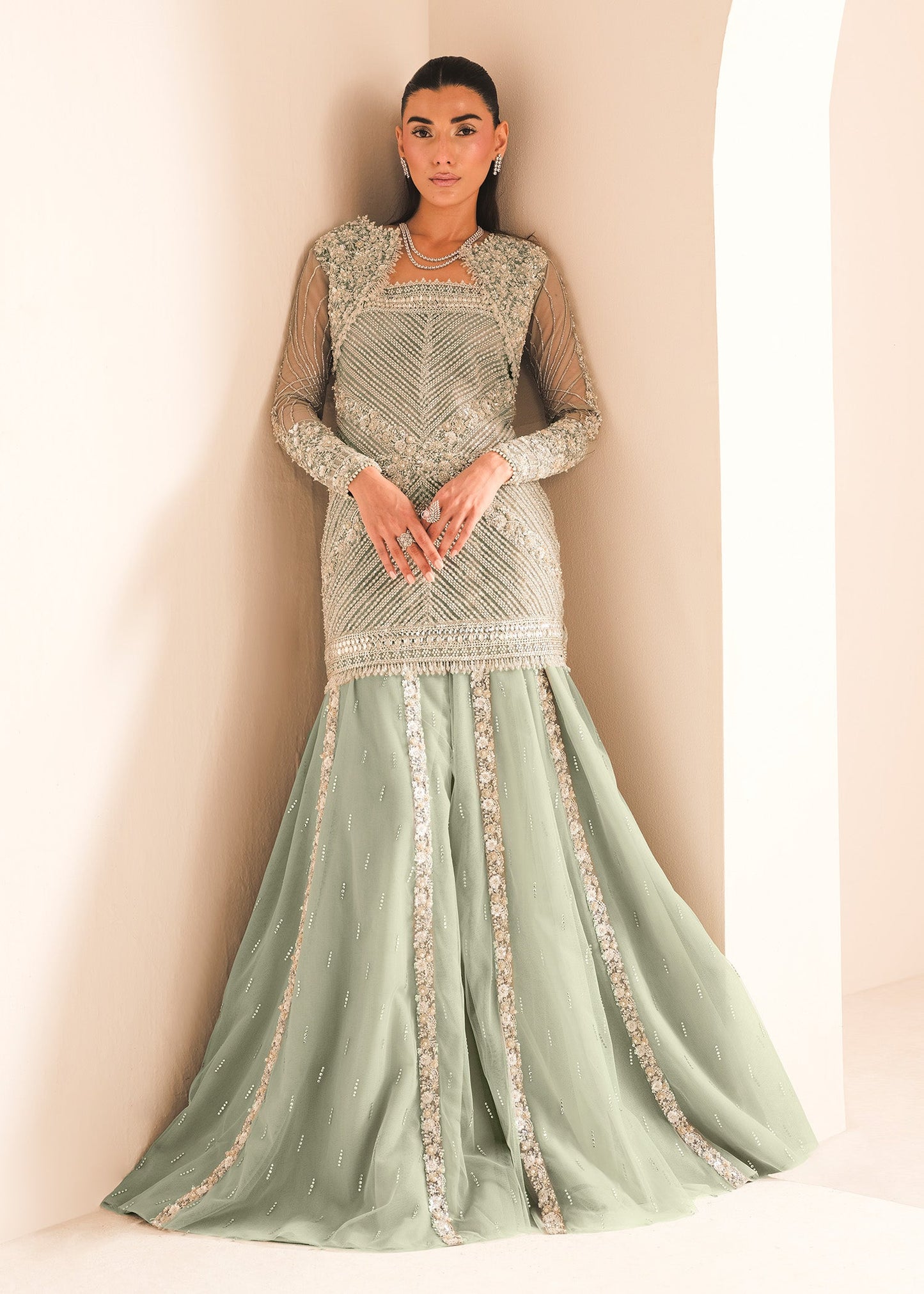 Gleam Saira shakira pista mint wedding edition