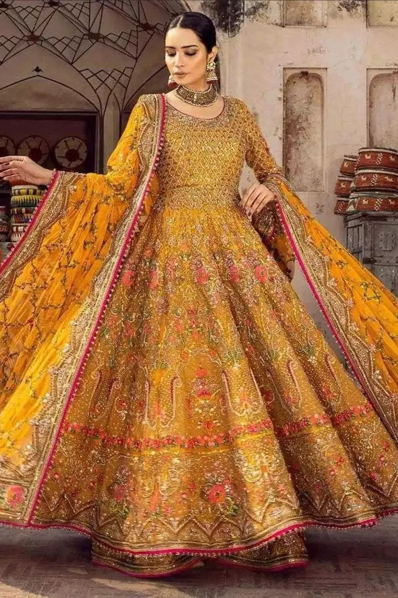 Pakistani Bridal dress , Pakistani wedding gown , Pakistani mehndi dress , Pakistani lehenga choli , Indian wedding dress , Indian lehenga choli